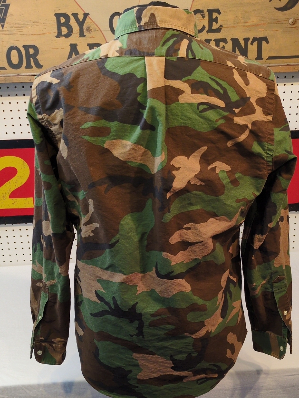 Ralph Lauren Camo Button Down LS Shirt Medium - Picture 3 of 13